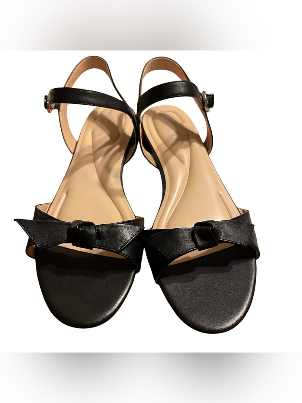 Easy Spirit Ginova Twisted Knot Faux Leather Dress Sandal WIDE WIDTH